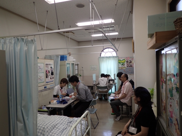 ☆問診/血圧測定、ヘモグロビン濃度測定/血液型事前判定