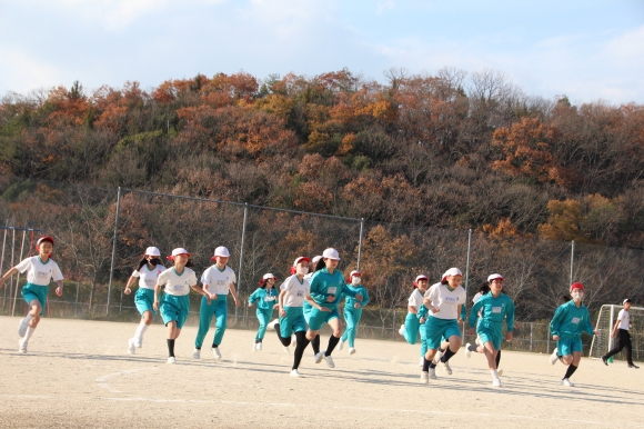 5年生、小学校最後のマラソン大会