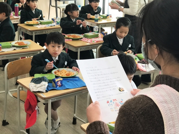 2学期最後の給食