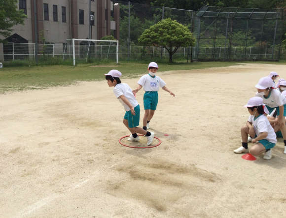 運動会の練習がんばっています。