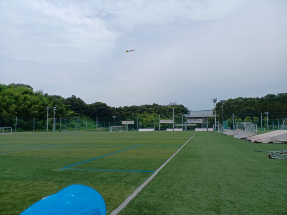 夏合宿　2日目　理科実験　発射