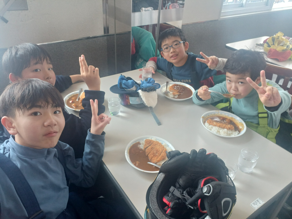 スキー教室２日目～昼食