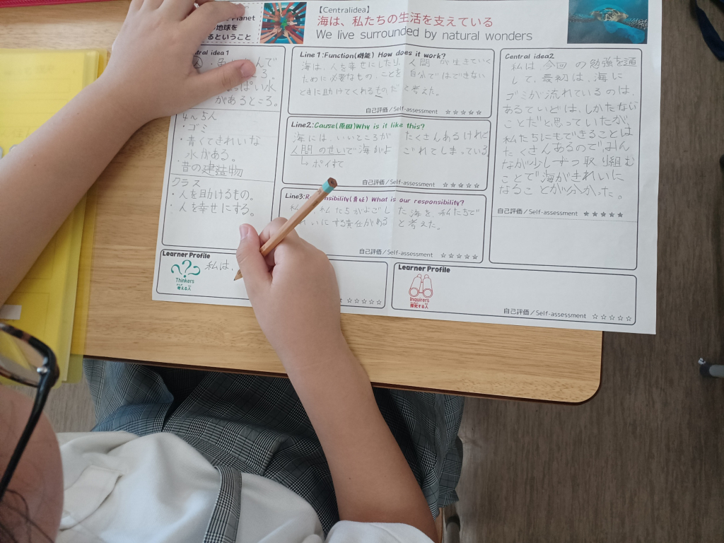 探究のまとめとふりかえり