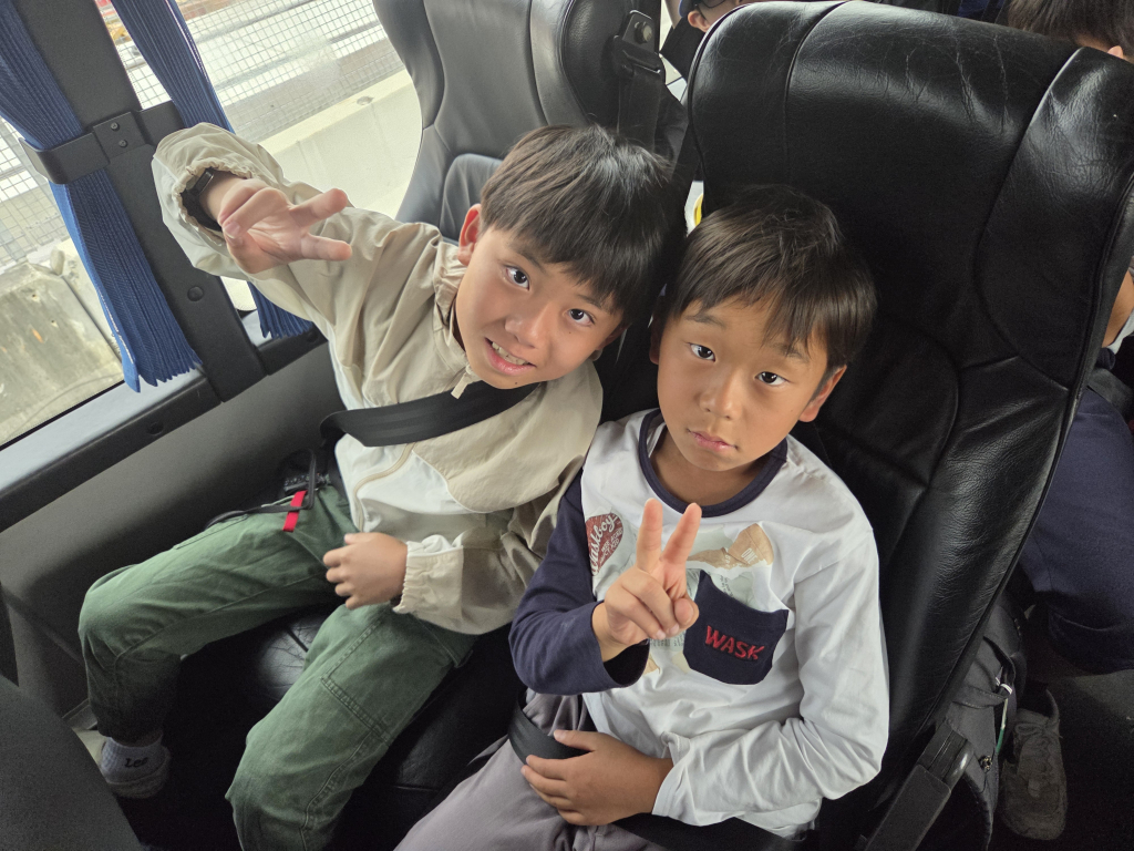 車中にて
