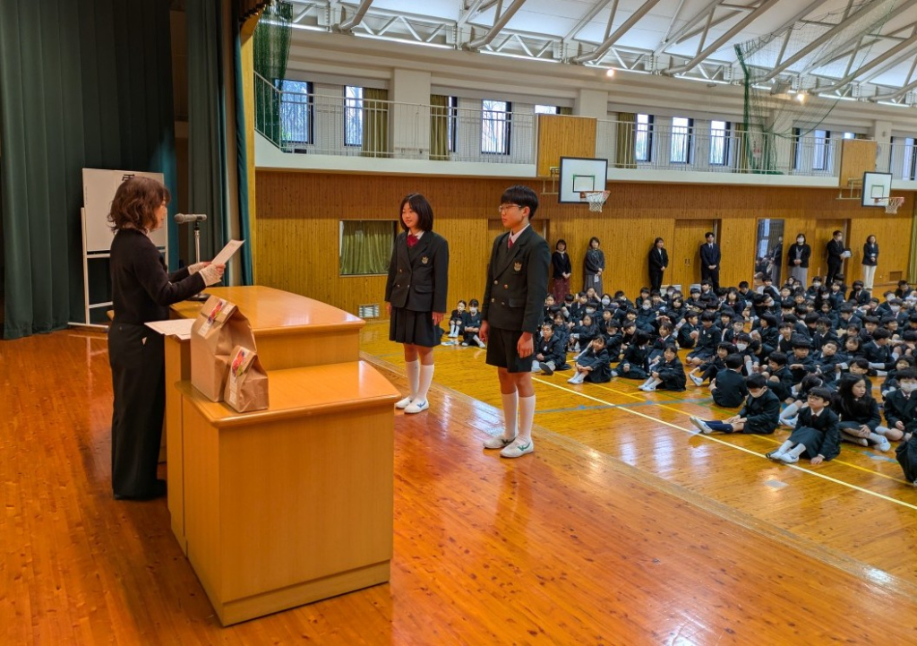 給食レシピコンテスト表彰式