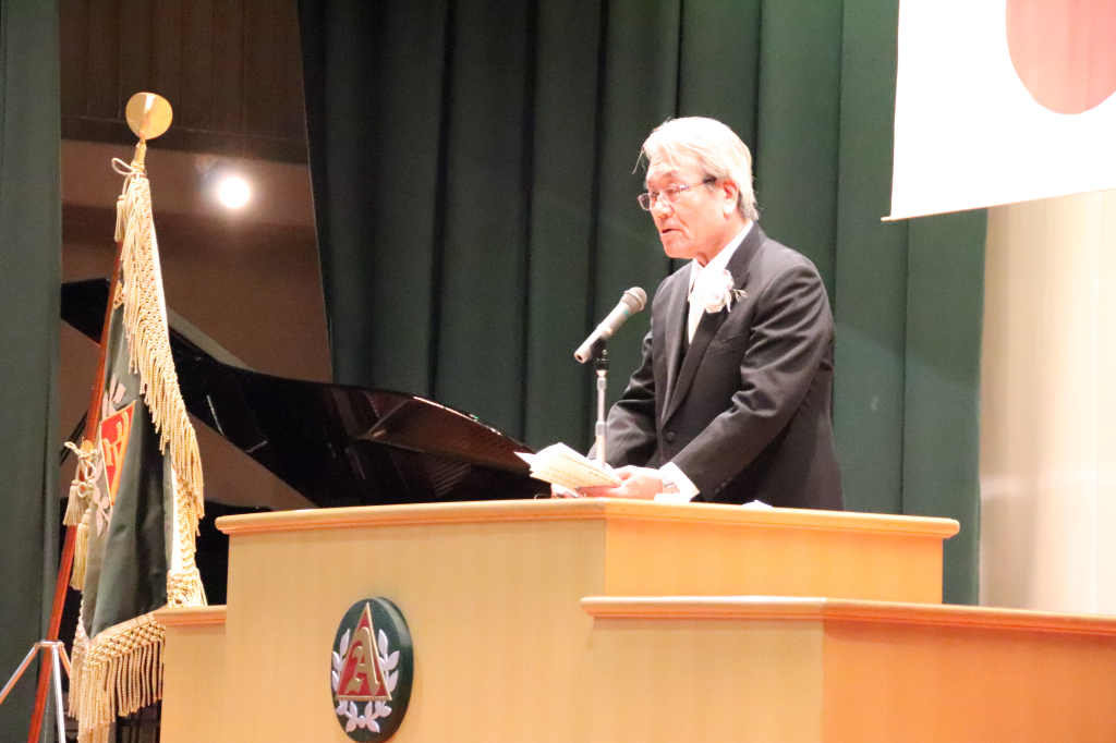 校長先生も、ワールドスクールの話をされました。