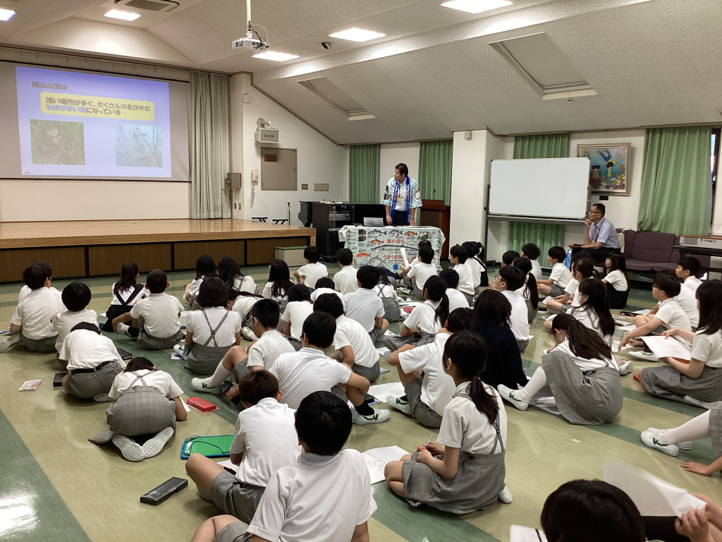 5年生が岡山の海苔について学習しました