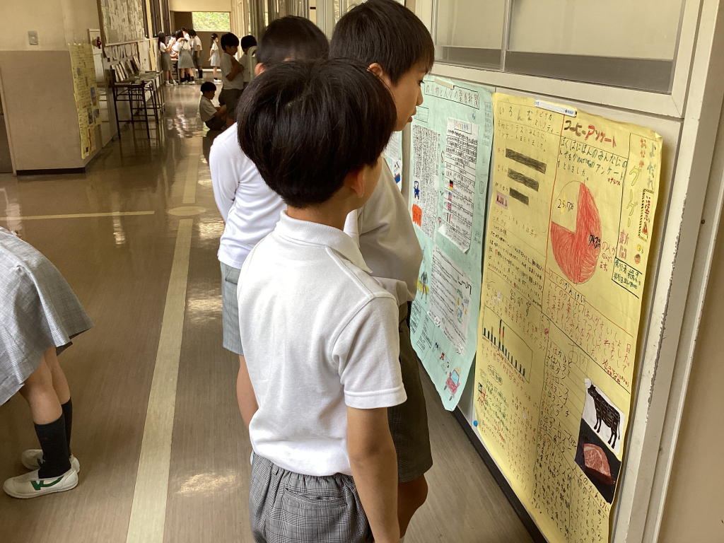 PYP【４年生】壁新聞　個人→グループ