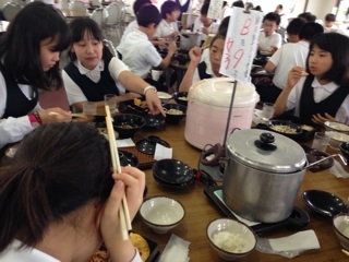 法隆寺で昼食