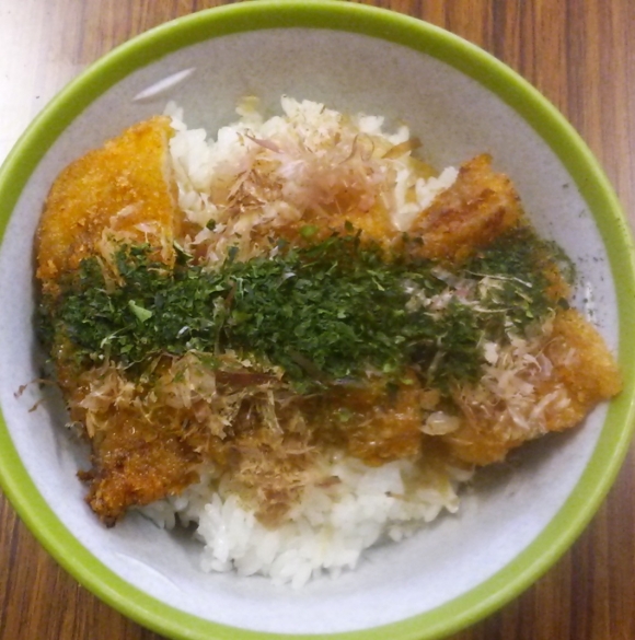 たこ焼き風味のかつ丼