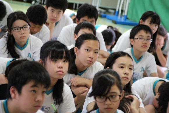 平和学習　鳥海学園長の戦争体験を聞きました