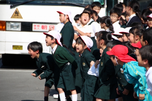 「たすけて！」と叫ぶ練習もしました。