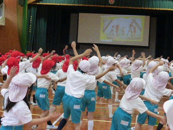 運動会の練習が始まりました。