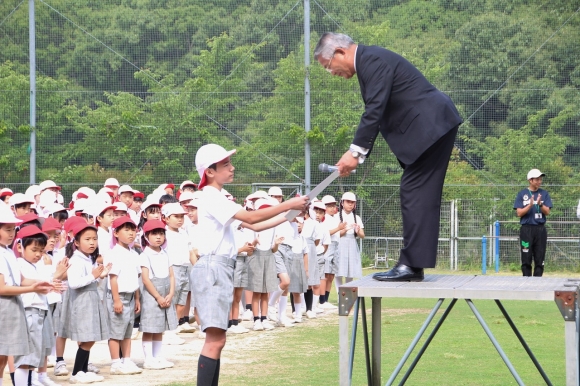 全校朝礼がありました