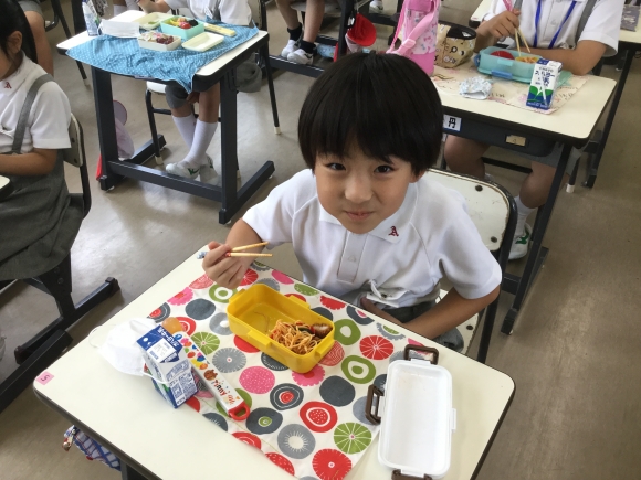 1学期最後のお弁当タイム