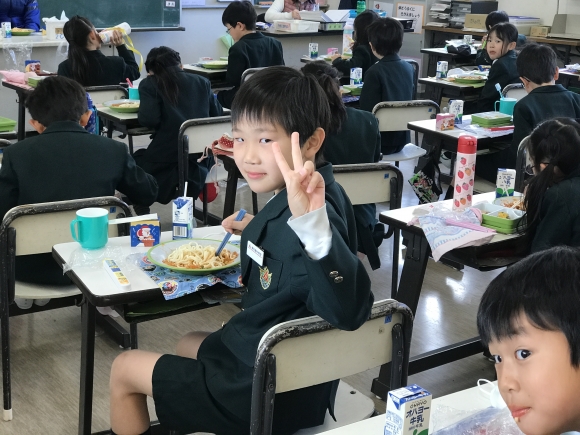 2学期最後の給食