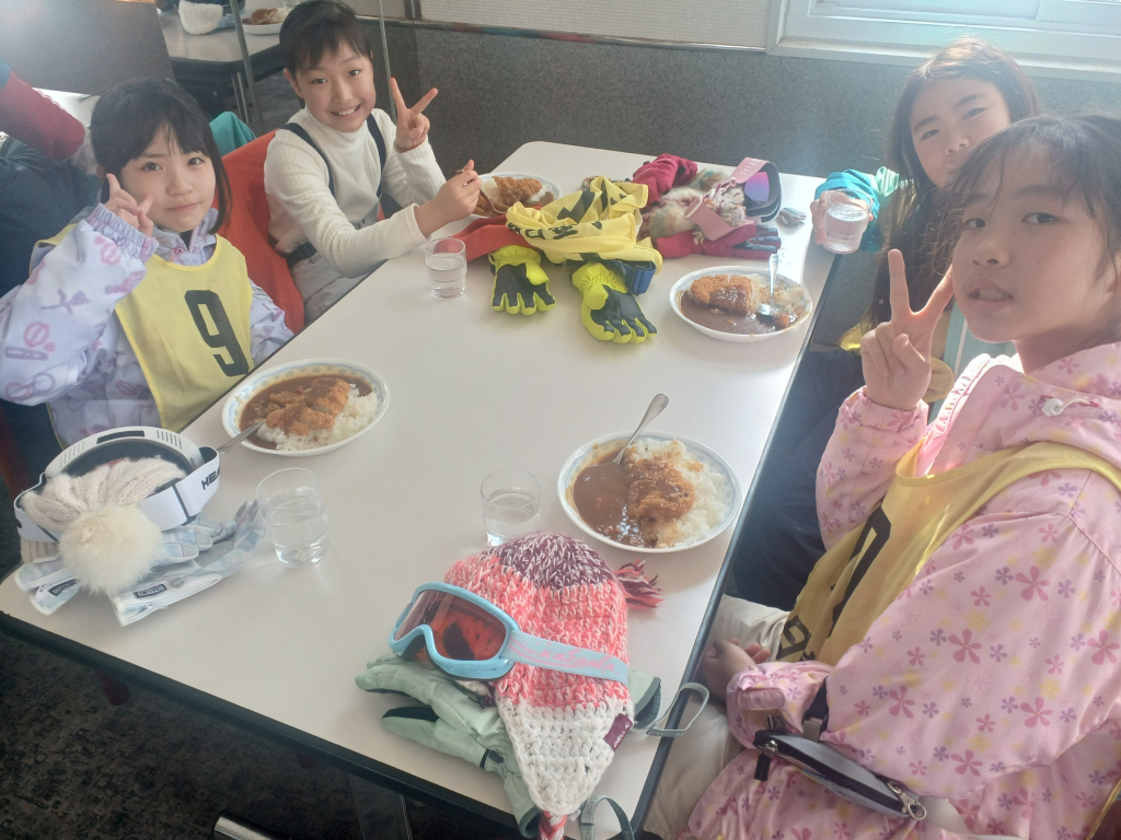 スキー教室２日目～昼食