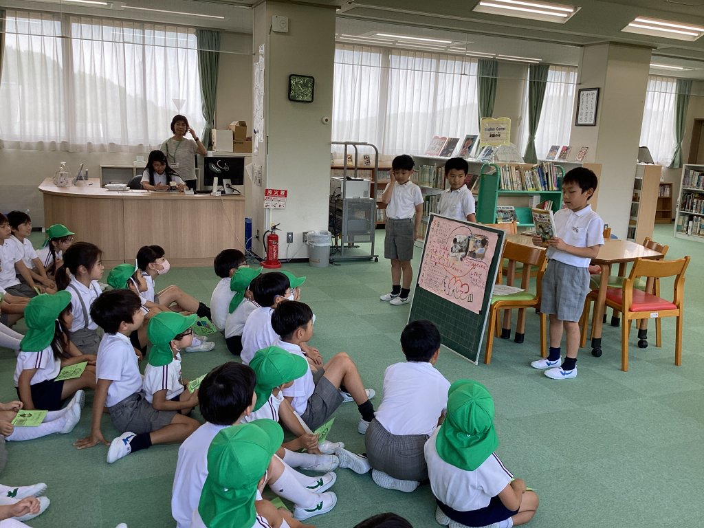 朝日塾幼稚園児との交流会