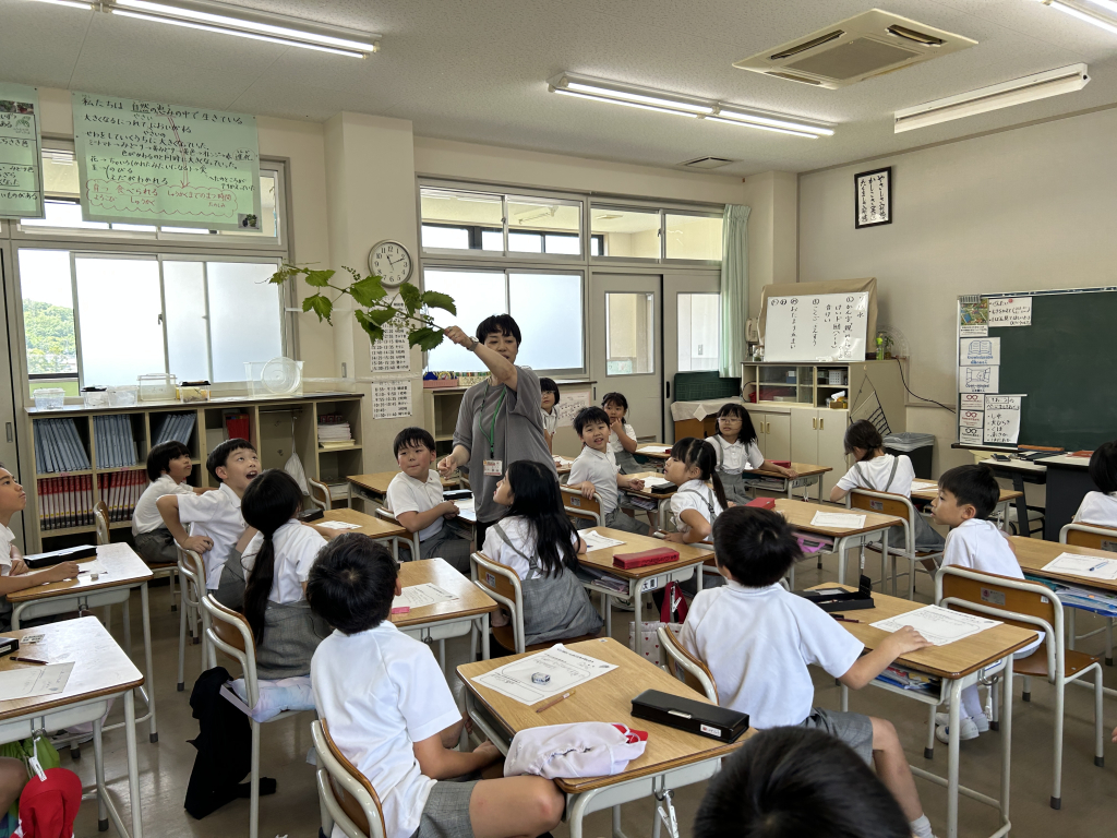 「ぶどうのことを教えてもらったよ」