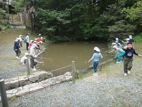 ザリガニが釣れたよ。