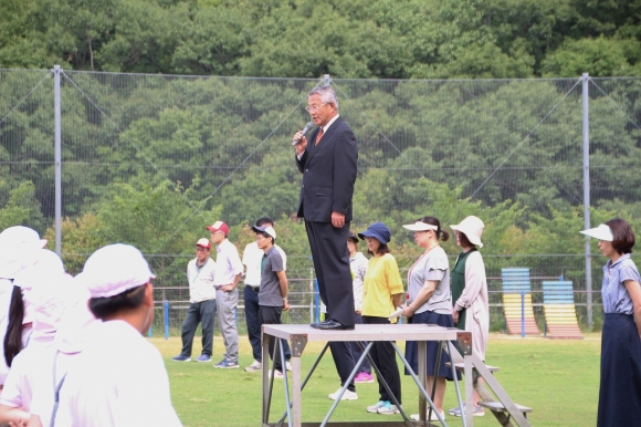 全校朝礼がありました