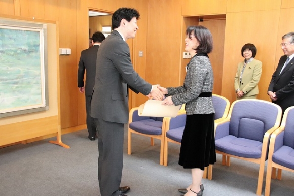 二宮教頭　私学教育功労者表彰式がありました