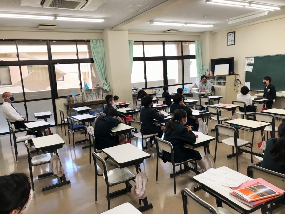 通学班会がありました