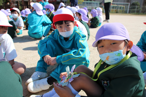 朝日塾幼稚園の年中さんとの交流