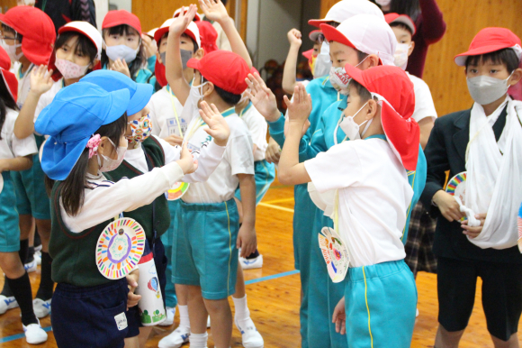 朝日塾幼稚園との交流会