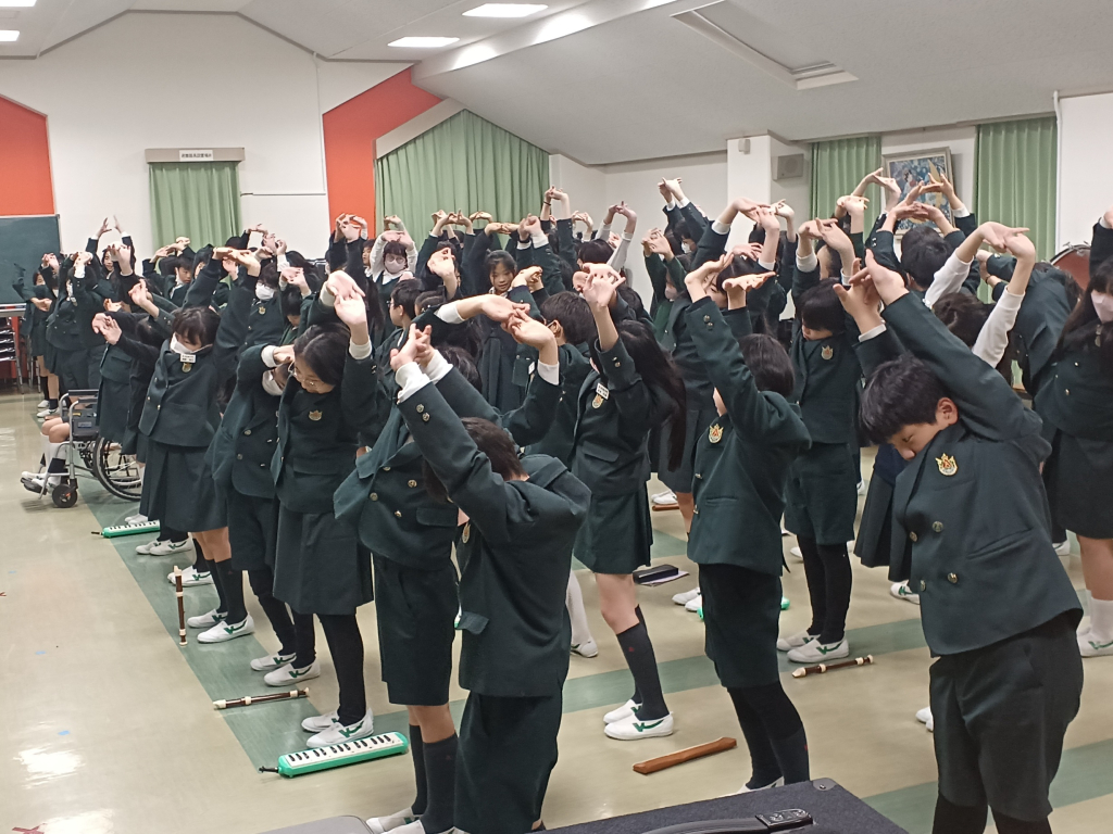 明日は音楽発表会