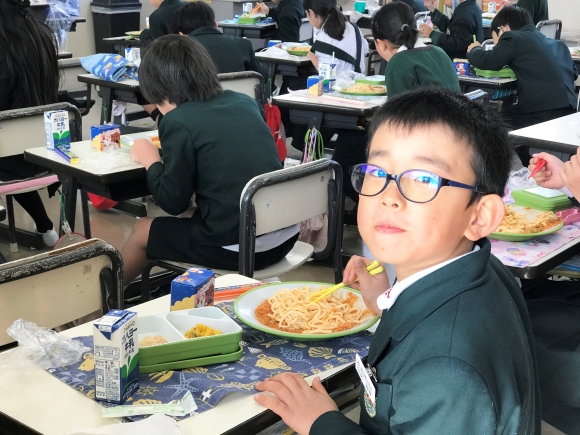 2学期最後の給食